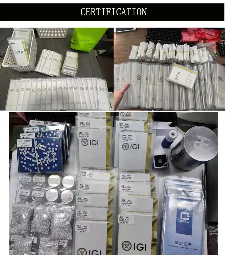 1.5CT Main Stone CVD HPHT Princess Cut Wedding Ring IGI Certified DEF VS-VVS Lab Grown Diamond 950 Platinum Ring For Lady