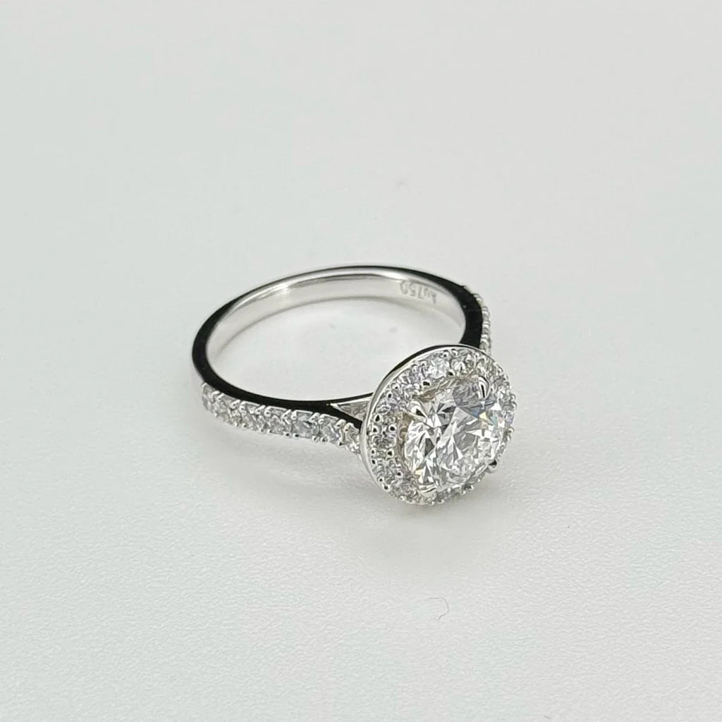 Desire & Fire - 3ct D VS1 Lab Grown Diamond Sunflower Ring