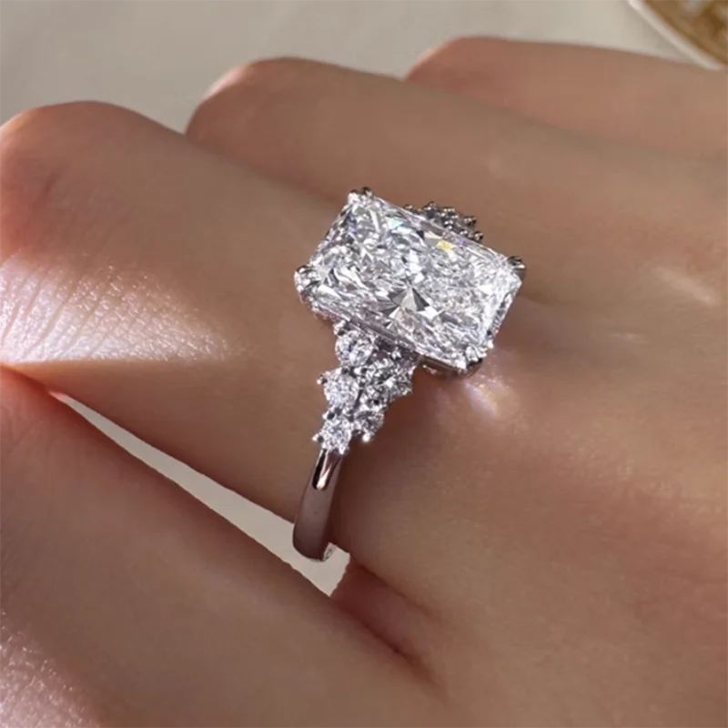 The Apex: 5 Carat Radiant Platinum Diamond Ring