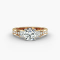 The Trinity - 2ct Three Stone Lab Grown Diamond Ring in 18K Yellow Gold