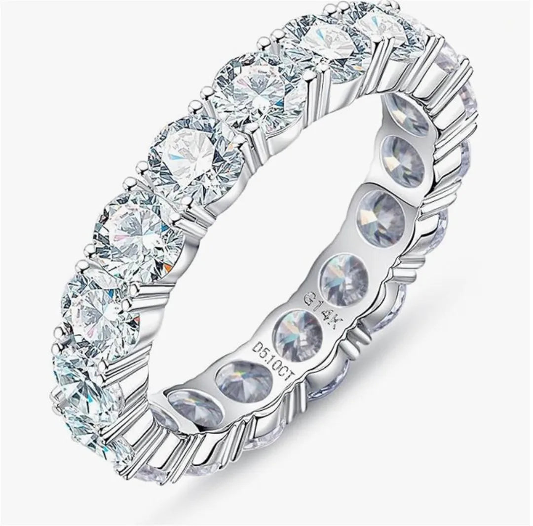 The Eternity Band - 4.5-5ct Lab Grown Diamond Eternity Ring in 14K Gold