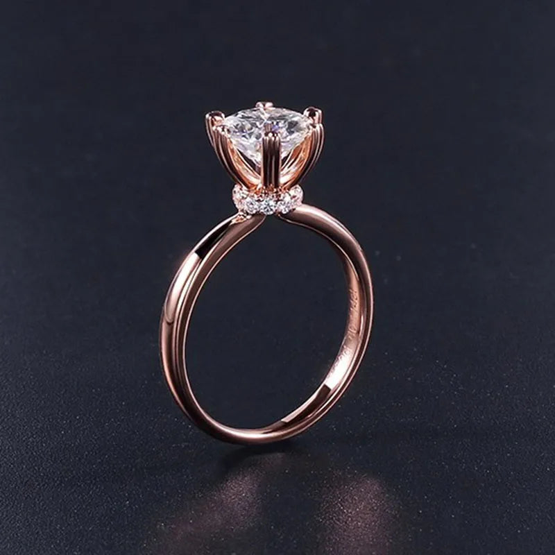 The Rose Gold Romance - 1ct D VS1 IGI Lab Grown Diamond Ring in 14K Rose Gold