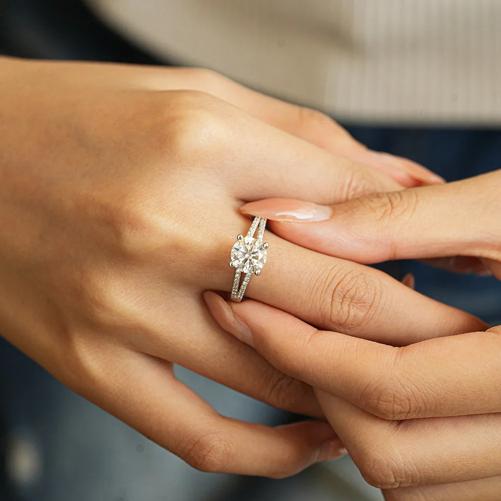 Forever Begins Here - 2 Carat Lab Grown Diamond Engagement Ring in Platinum