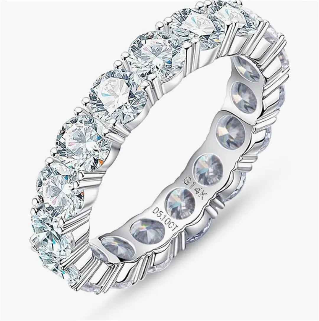 The Eternity Band - 4.5-5ct Lab Grown Diamond Eternity Ring in 14K Gold