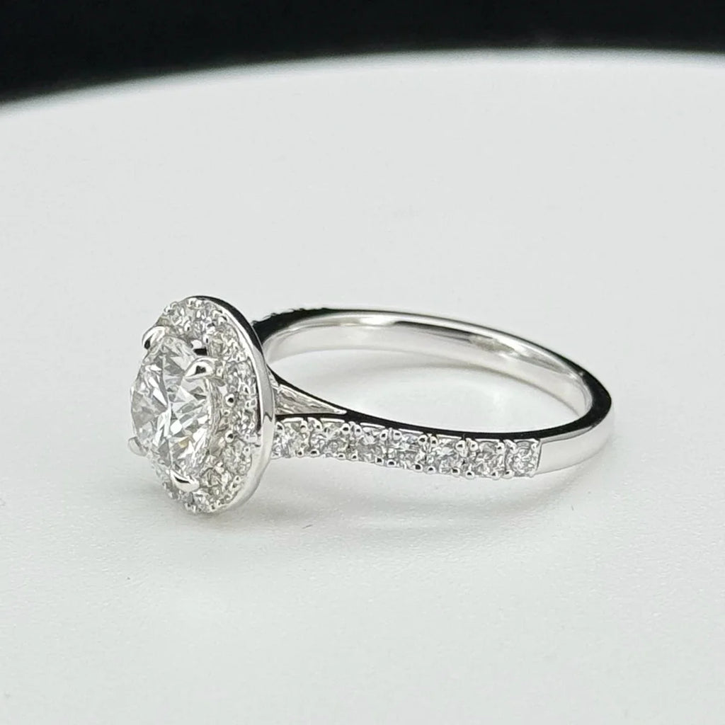 Desire & Fire - 3ct D VS1 Lab Grown Diamond Sunflower Ring