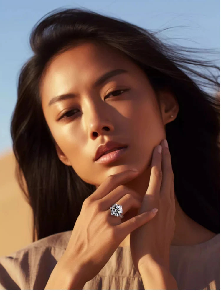 The Showstopper - 1.0ct D VVS Lab Grown Diamond Ring in 18K Gold