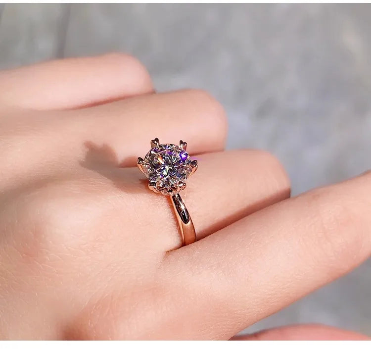 The Rose Gold Romance - 1ct D VS1 IGI Lab Grown Diamond Ring in 14K Rose Gold